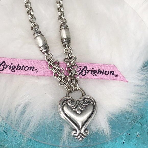 Brighton Blair Heart Silver Plate Necklace